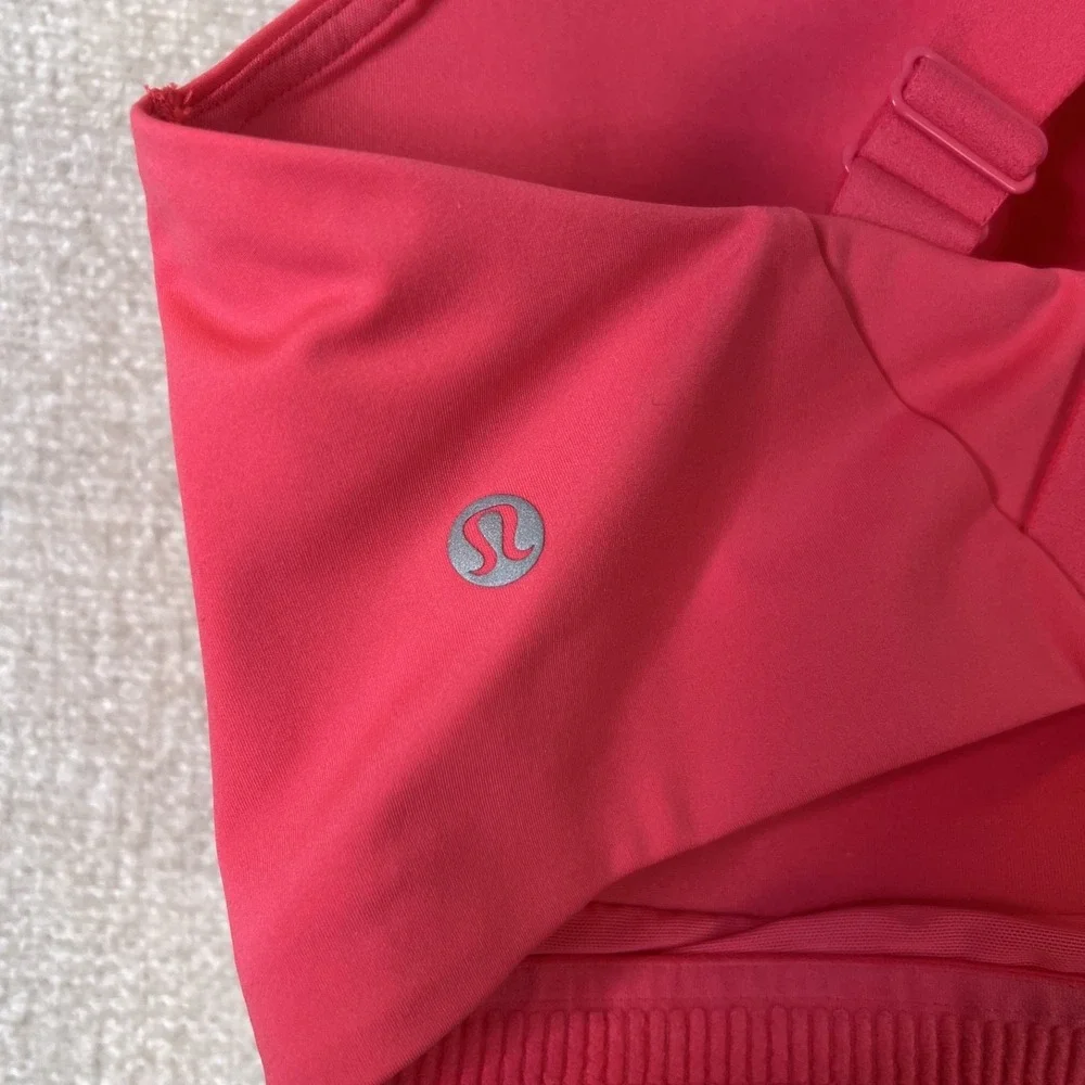 Lululemon Women's Energy Sports Bra High Support Lipgloss Pink Activewear 38DD